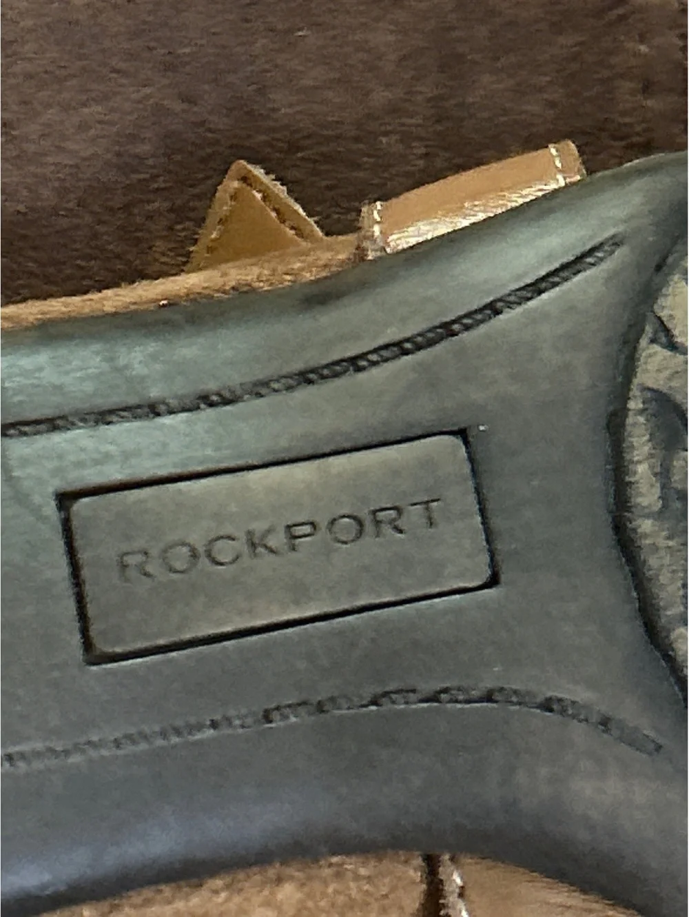 Rockport Women's Brown Leather Upper T-Strap Heels Size 9